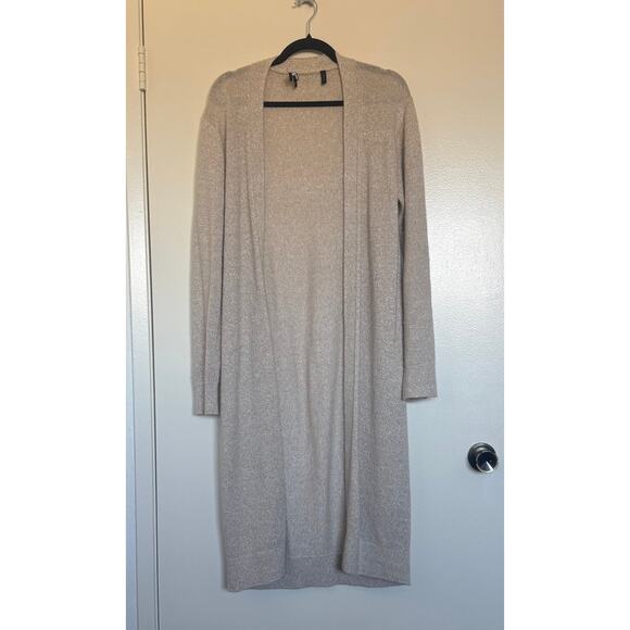 Theory Linen-Cashmere Open Long Cardigan Size Medium - Picture 3 of 6